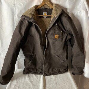 Carhartt Mens Winter Coat Brown size M